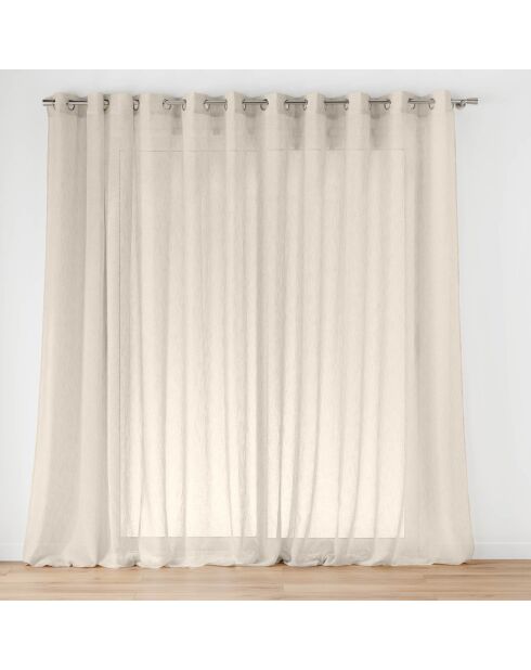 Voilage à Oeillets Grande Largeur (400 x 240 cm) Carlin Lin, Voile Tissé