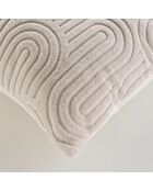 Cuscino rimovibile (45 x 45 cm) Pila Natural, velluto divorato