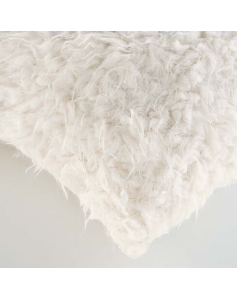 Cuscino rimovibile (45 x 45 cm), pecora naturale, pelliccia sintetica/pelle scamosciata