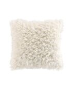 Cuscino rimovibile (45 x 45 cm), pecora naturale, pelliccia sintetica/pelle scamosciata