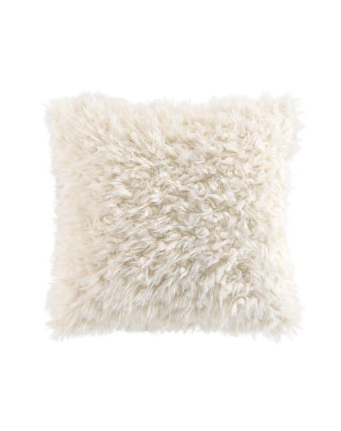 Cuscino rimovibile (45 x 45 cm), pecora naturale, pelliccia sintetica/pelle scamosciata