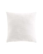 Cuscino rimovibile (45 x 45 cm) Nils White, flanella a rilievo tinta unita