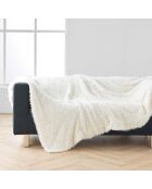 Coperta invernale calda XXL (220 x 240 cm) in pelle di pecora naturale, pelliccia sintetica