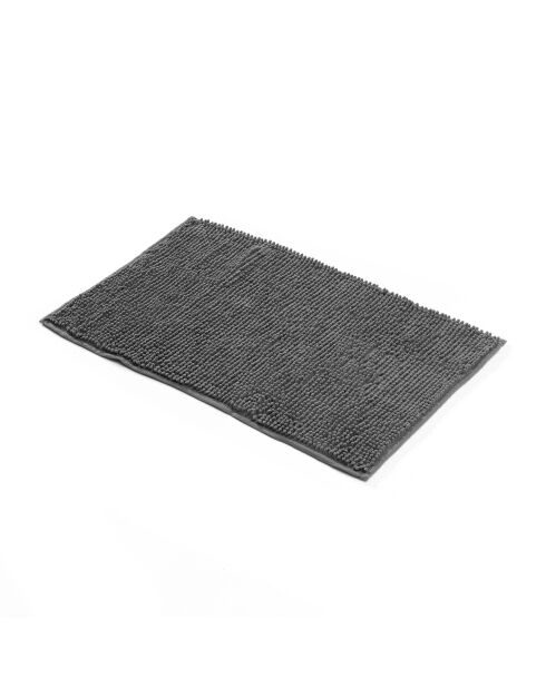 Badtapijt (45 x 75 cm) Sweety antraciet, effen microvezel