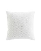 Cuscino rimovibile (45 x 45 cm) bianco Java, flanella a rilievo liscio