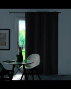 Rideau à Oeillets (135 x 240 cm) Chinea Anthracite, Occultant Chambray