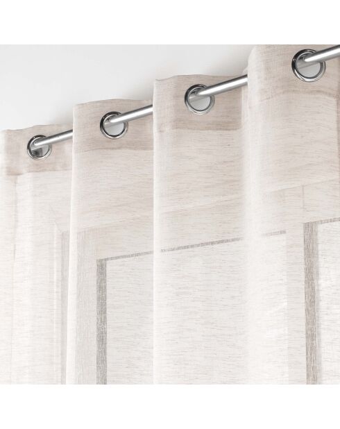 Voilage à Oeillets (140 x 240 Cm) Carlin Lin, Voile Texturé