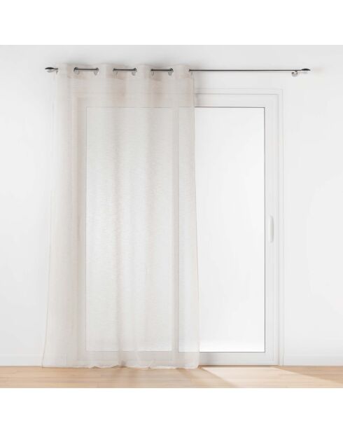 Voilage à Oeillets (140 x 240 Cm) Carlin Lin, Voile Texturé