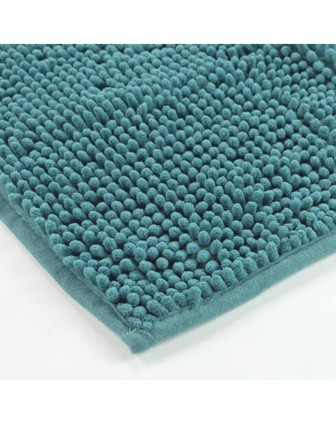 Badtapijt (45 x 75 cm) Sweety Blue/Emerald, effen microvezel