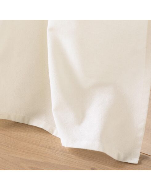 Rideau à Oeillets (140 x 240 cm) Island Naturel, Coton / Polyester avec Top