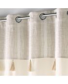 Rideau à Oeillets (140 x 240 cm) Island Naturel, Coton / Polyester avec Top