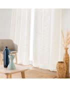 Nando natuurlijk doorvoergordijn (140 x 260 cm), geweven linneneffect
