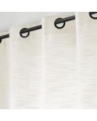 Nando natuurlijk doorvoergordijn (140 x 260 cm), geweven linneneffect