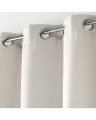 Rideau à Oeillets (135 x 240 cm) Tramina Naturel, Occultant Tissé