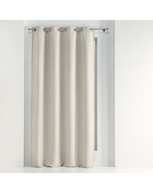 Rideau à Oeillets (135 x 240 cm) Tramina Naturel, Occultant Tissé