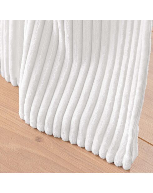 Rideau à Oeillets (140 x 260 cm) Nils Naturel, Flanelle Relief Unie