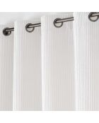 Rideau à Oeillets (140 x 260 cm) Nils Naturel, Flanelle Relief Unie