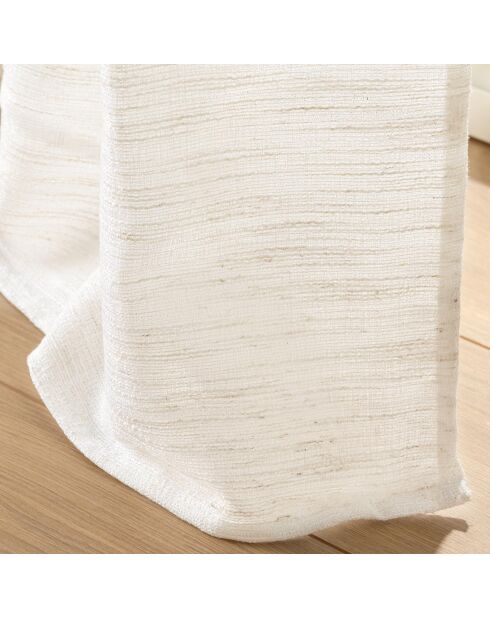 Rideau à Oeillets (140 x 280 cm) Nando Naturel, Effet Lin Tissé