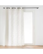 Rideau à Oeillets (140 x 280 cm) Nando Naturel, Effet Lin Tissé