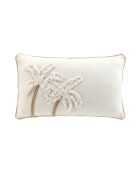 Cuscino rimovibile (30 x 50 cm) Sahara White, cotone trapuntato