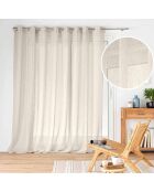 Voilage à Oeillets Grande Largeur (300 x 240 cm) Carlin Lin, Voile Tissé