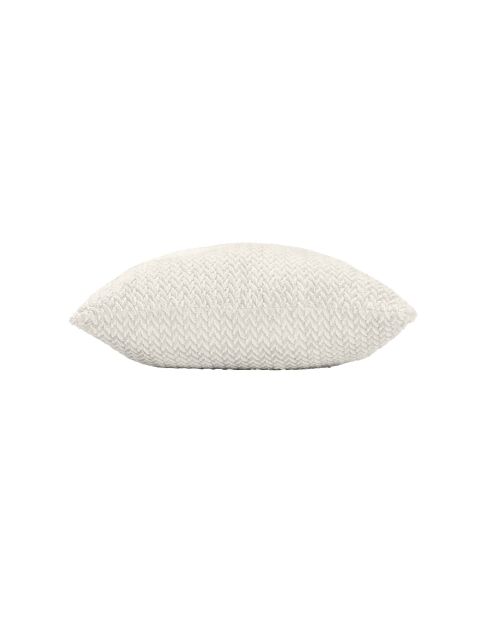 Coussin Déhoussable (45 x 45 cm) Flanela Naturel, Flanelle Relief Unie