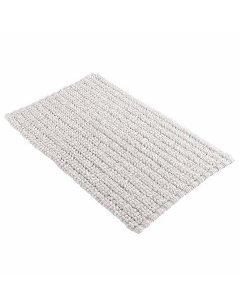 Tapis de Bain (50 x 80 cm) Voltis Blanc, Coton Fils Chenille