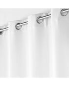 Rideau à Oeillets (135 x 240 cm) Chinea Blanc, Occultant Chambray Uni