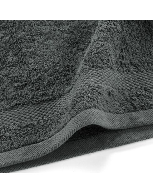 Serviette Invité (30 x 50 cm) Elegance Anthracite, 100 % Coton Uni