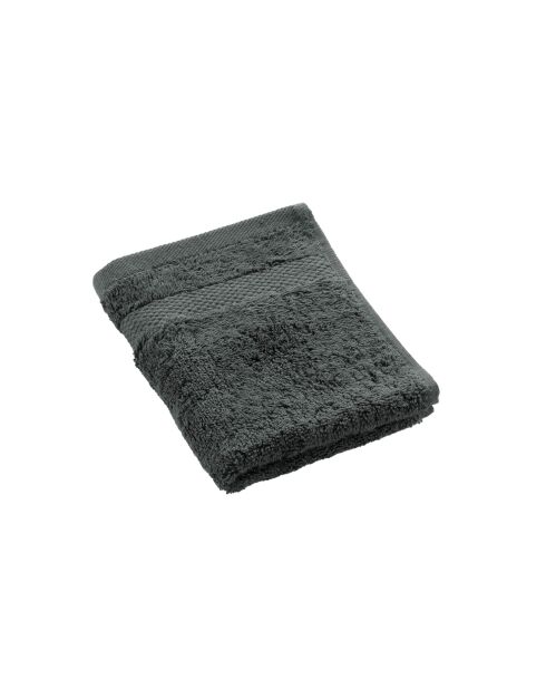 Serviette Invité (30 x 50 cm) Elegance Anthracite, 100 % Coton Uni