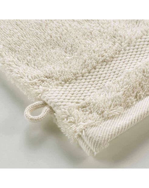2 paños (15 x 21 cm) Elegance Sand, 100% algodón liso