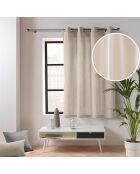 Rideau à Oeillets (135 x 180 Cm) Twily Lin, Coton / Polyester Recyclé