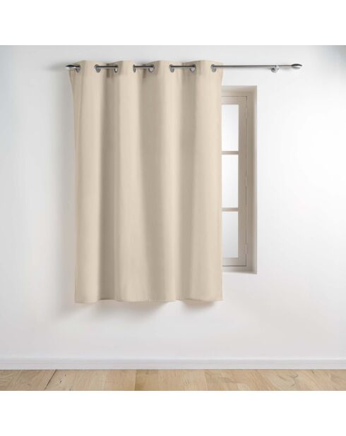 Rideau à Oeillets (135 x 180 Cm) Twily Lin, Coton / Polyester Recyclé