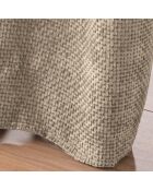 Rideau à Oeillets (140 x 260 cm) Leo Sable, Velours Chenille