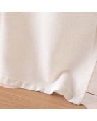 Rideau à Oeillets (140 x 240 cm) Cirrus Naturel, Coton / Polyester avec Top