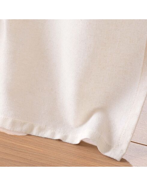 Rideau à Oeillets (140 x 240 cm) Cirrus Naturel, Coton / Polyester avec Top