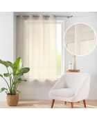 Voilage à Oeillets (140 x 180 cm) Carlin Lin, Voile Tissé