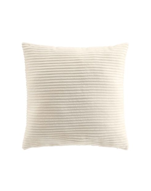 Cuscino rimovibile (45 x 45 cm) Nils Natural, flanella a rilievo liscio