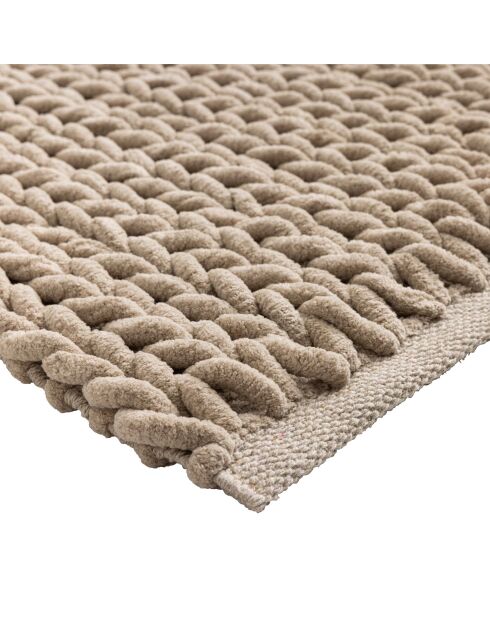 Badtapijt (50 x 80 cm) Ariel Sand, katoen/polyester chenille