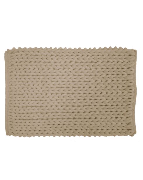 Badtapijt (50 x 80 cm) Ariel Sand, katoen/polyester chenille