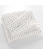 Plaid (125 x 150 cm) Mini Frosty Naturel, Flanelle Relief Unie