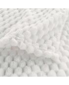 Plaid (125 x 150 cm) Mini Frosty Naturel, Flanelle Relief Unie