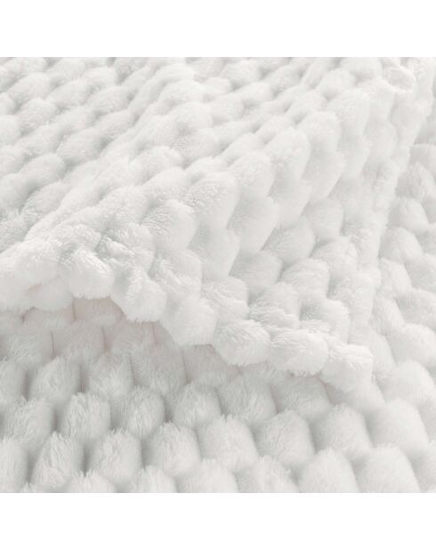 Plaid (125 x 150 cm) Mini Frosty Naturel, Flanelle Relief Unie