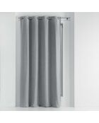 Rideau à Oeillets (135 x 240 cm) Chinea Gris, Occultant Chambray