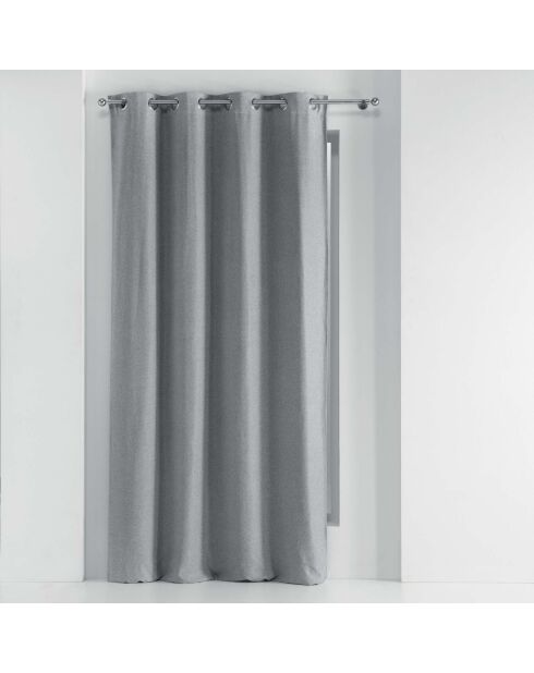 Rideau à Oeillets (135 x 240 cm) Chinea Gris, Occultant Chambray
