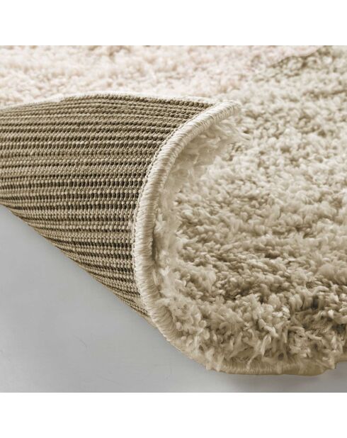 Tapis rectangle shaggy uni Tango taupe - 160x230 cm