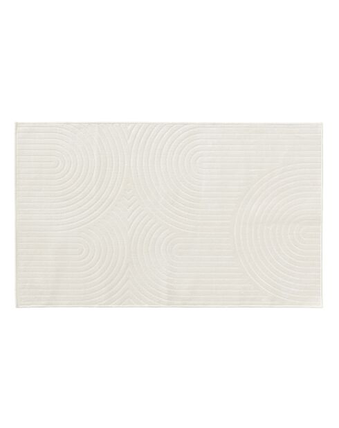 Tappeto rettangolare (68 x 110 cm) Geode naturale, rilievo in viscosa