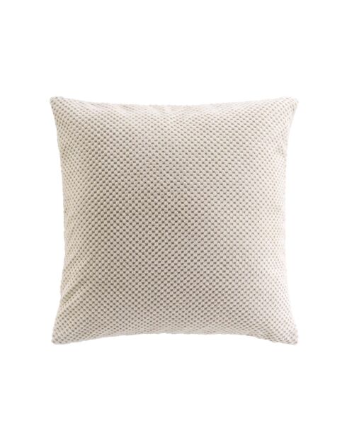 Cuscino rimovibile (45 x 45 cm) Natural Java, flanella a rilievo liscio