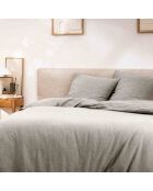 Parure housse de couette Meline anthracite