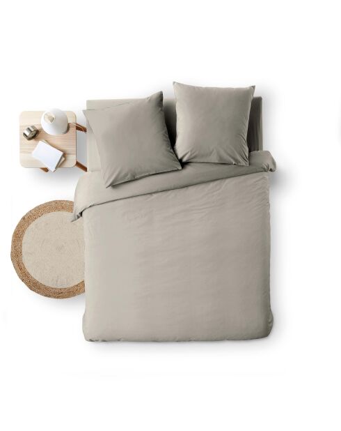 Parure housse de couette Meline anthracite